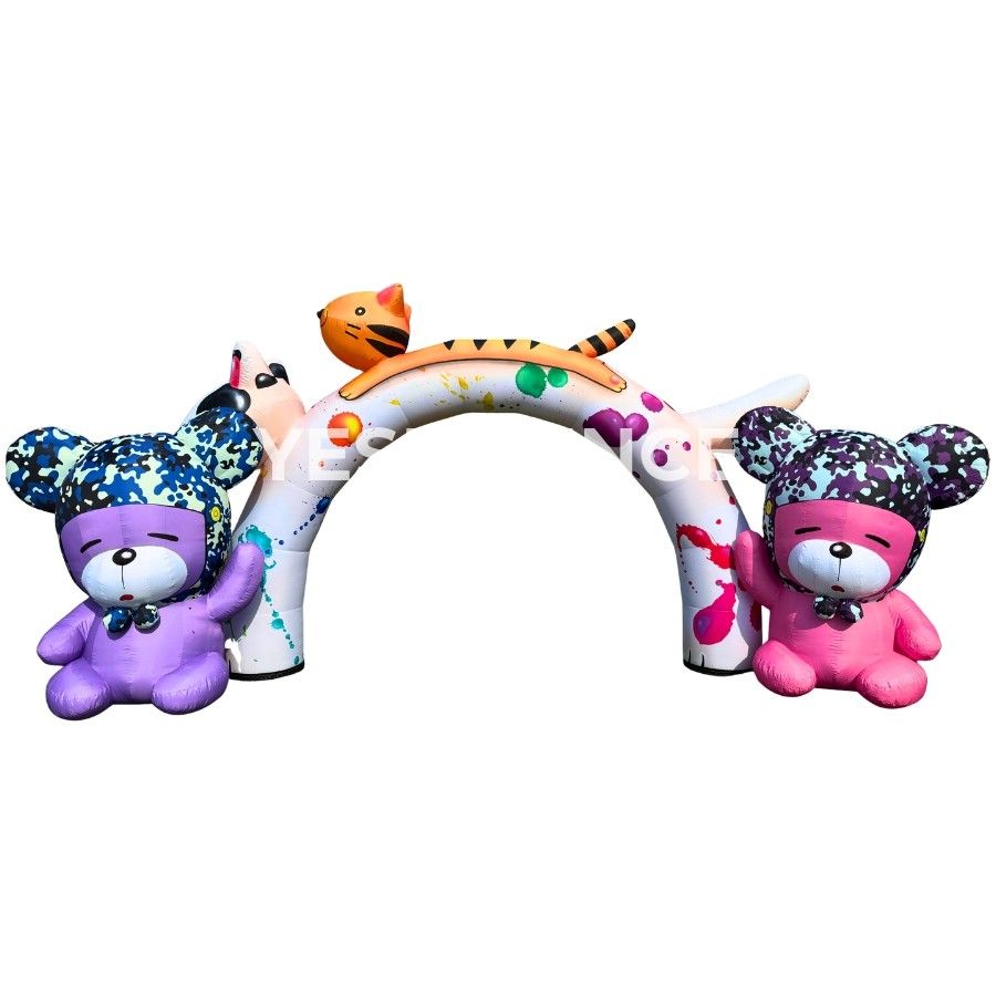 곰고양이 에어 아치 조형물