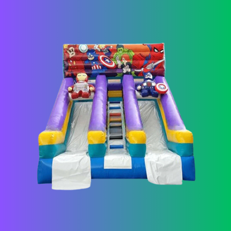 히어로 캐릭터 간판 슬라이드