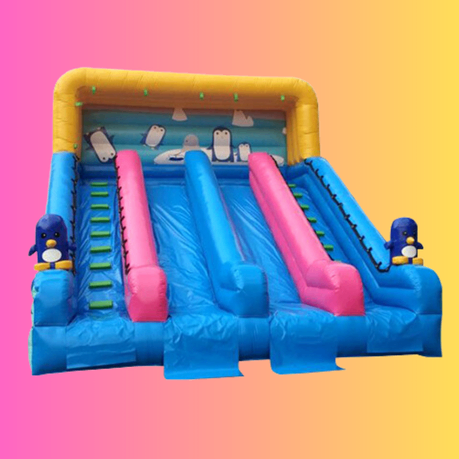 펭귄 지붕 슬라이드